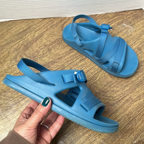 Chaco Blue Sports Sandals Size 5 Big Kids - Picture 3 of 15